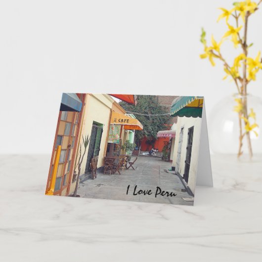 Café-Straße Karte (Gelbe Blume)