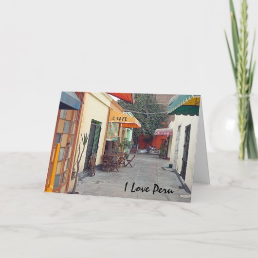 Café-Straße Karte (Vorderseite)