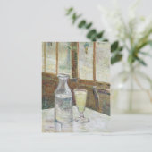 Café-Tabelle mit Wermut durch Vincent van Gogh Postkarte (Stehend Vorderseite)