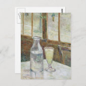 Café-Tabelle mit Wermut durch Vincent van Gogh Postkarte (Vorne/Hinten)