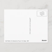 Café-Tabelle mit Wermut durch Vincent van Gogh Postkarte (Rückseite)