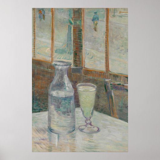 Café Table mit Absinthe Poster (Vorne)