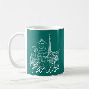 Café-Tasse Paris Kaffeetasse