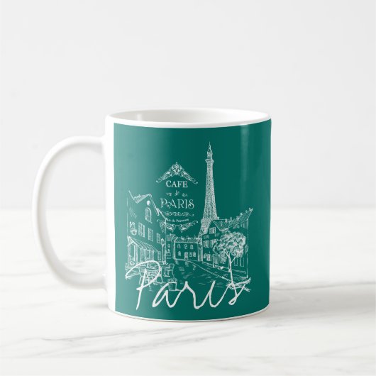 Café-Tasse Paris Kaffeetasse (Links)