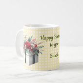Café Taza de cumpleaños Kaffeetasse (Vorderseite Links)