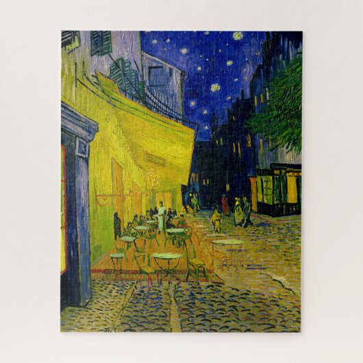 Café Terrace Arles, Place du Forum by van Gogh Puzzle (Vertikal)