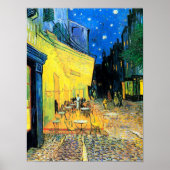 Café Terrace at Night (1888) Vincent Van Gogh Art Poster (Vorne)