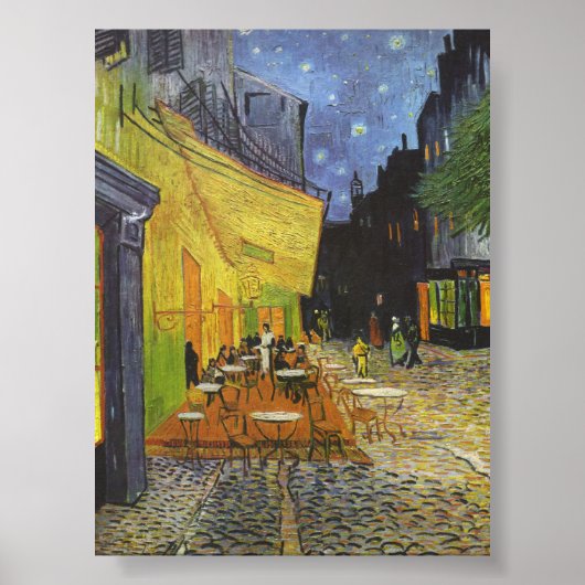 Café Terrace at Night by Van Gogh Poster (Vorne)