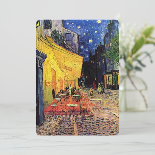 Café Terrace at Night by Vincent van Gogh (Stehend Vorderseite)