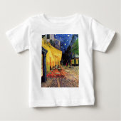 Café Terrace at Night by Vincent van Gogh Baby T-shirt (Vorderseite)
