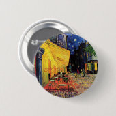 Café Terrace at Night by Vincent van Gogh Button (Vorne & Hinten)