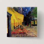 Café Terrace at Night by Vincent van Gogh Button (Vorderseite)