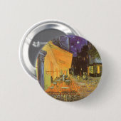 Café Terrace at Night by Vincent van Gogh Button (Vorne & Hinten)