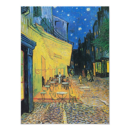 Café Terrace at Night by Vincent van Gogh Fotodruck (Vorne)