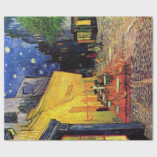 Café Terrace at Night by Vincent van Gogh Geschenkpapier (Flach)