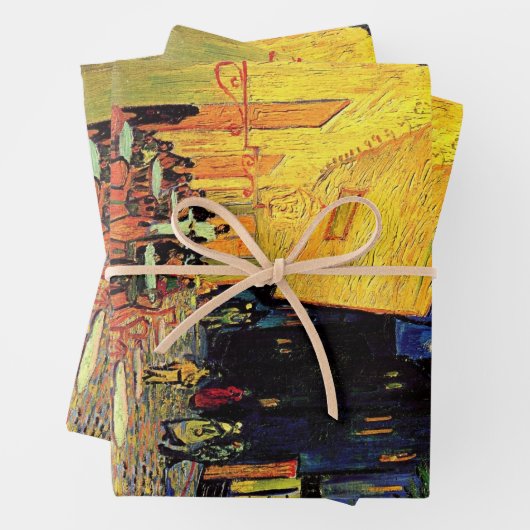 Café Terrace at Night by Vincent van Gogh Geschenkpapier Set (Beispiel)