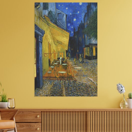 Café Terrace at Night by Vincent van Gogh Leinwanddruck (Insitu (Wohnzimmer))