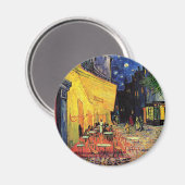 Café Terrace at Night by Vincent van Gogh Magnet (Vorderseite/Rückseite)