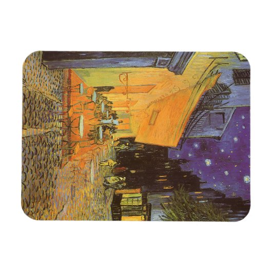Café Terrace at Night by Vincent van Gogh Magnet (Horizontal)