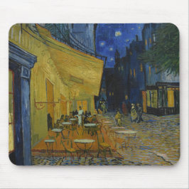 Café Terrace at Night by Vincent van Gogh Mousepad