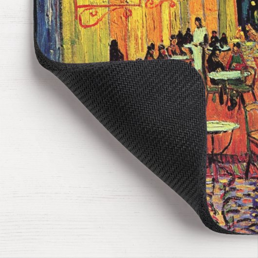 Café Terrace at Night by Vincent van Gogh Mousepad (Ecke)