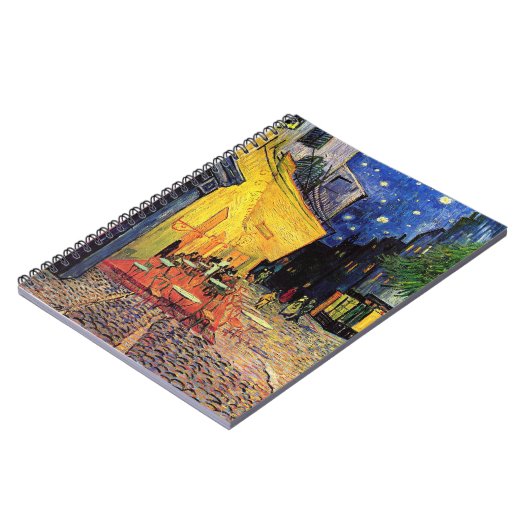 Café Terrace at Night by Vincent van Gogh Notizblock (Linke Seite)