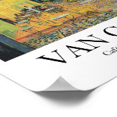 Café Terrace at Night by Vincent van Gogh Poster (Ecke)