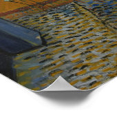 Café Terrace at Night by Vincent van Gogh Poster (Ecke)