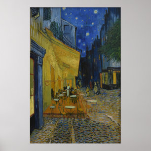 Café Terrace at Night by Vincent van Gogh Poster