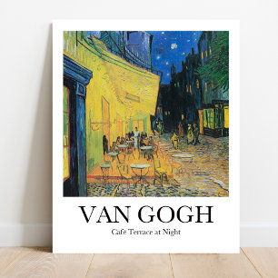 Café Terrace at Night by Vincent van Gogh Poster