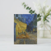 Café Terrace at Night by Vincent van Gogh Postkarte (Stehend Vorderseite)