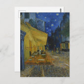 Café Terrace at Night by Vincent van Gogh Postkarte (Vorne/Hinten)