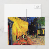 Café Terrace at Night by Vincent van Gogh Postkarte (Vorne/Hinten)