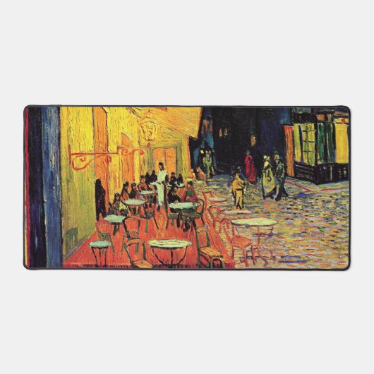 Café Terrace at Night by Vincent van Gogh Schreibtischunterlage (Vorderseite)