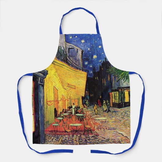 Café Terrace at Night by Vincent van Gogh Schürze (Vorderseite)