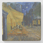 Café Terrace at Night by Vincent van Gogh Steinuntersetzer (Vorderseite)
