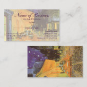 Café Terrace at Night by Vincent van Gogh Visitenkarte (Vorne/Hinten)