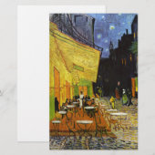 Café Terrace at Night Van Gogh Briefpapier (Vorne/Hinten)