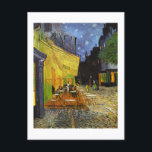 Café Terrace at Night Van Gogh Feiertagspostkarte<br><div class="desc">Die großen Kunstwerke und Gemälde des postimpressionistischen Malers Vincent Van Gogh</div>