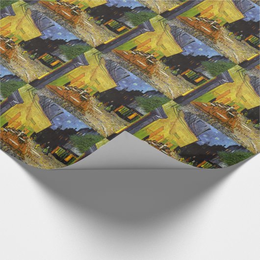 Café Terrace at Night Van Gogh Geschenkpapier (Ecke)