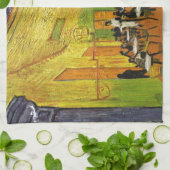 Café Terrace at Night Van Gogh Geschirrtuch (Gefaltet)