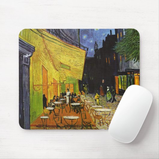 Café Terrace at Night Van Gogh Mousepad (Mit Mouse)