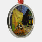 Café Terrace at Night Van Gogh Silbernes Ornament (Rechts)