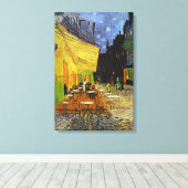 Café Terrace at Night Van Gogh Wrapped Canvas Leinwanddruck (Insitu (Holzboden))