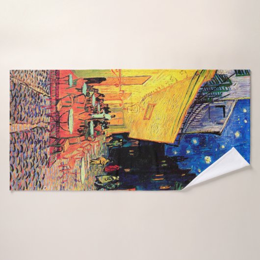 Cafe Terrace at Night, Vincent van Gogh, 1888 Badehandtuch (Badehandtuch)
