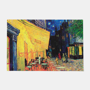 Cafe Terrace at Night, Vincent van Gogh, 1888 Fußmatte