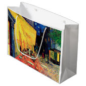 Cafe Terrace at Night, Vincent van Gogh, 1888 Große Geschenktüte (Vorderseite Schrägansicht)