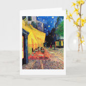 Cafe Terrace at Night, Vincent van Gogh, 1888 Karte (Gelbe Blume)