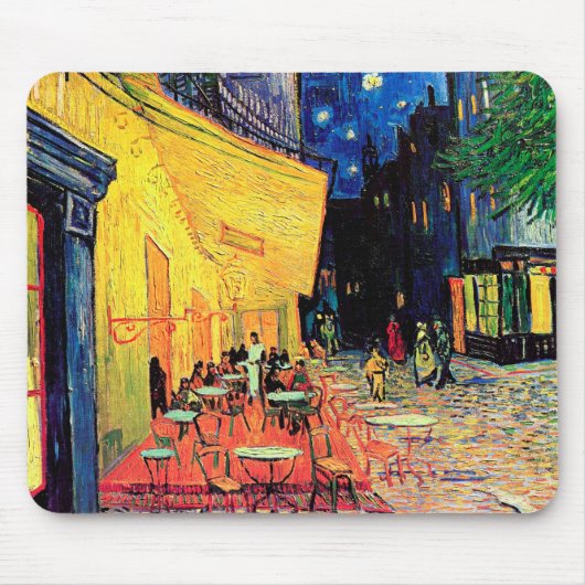 Cafe Terrace at Night, Vincent van Gogh, 1888 Mousepad (Vorne)