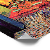 Cafe Terrace at Night, Vincent van Gogh, 1888 Poster (Ecke)